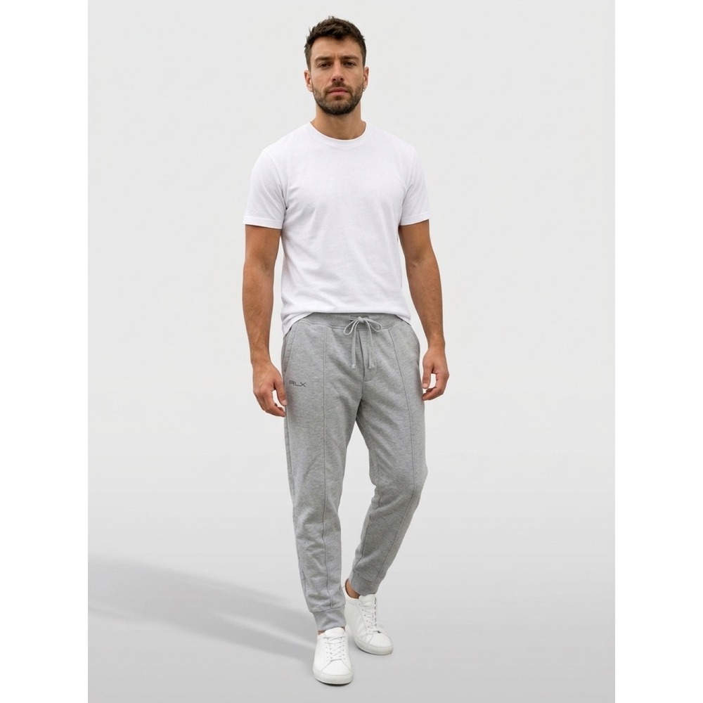 RLX Ralph Lauren Men XL Gray Joggers Sweatpants Athletic Casual Basic Minimalist